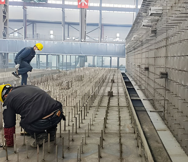 Angle en acier inoxydable dans la construction